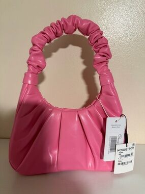 JW PEI Pink Ruched Shoulder Bag